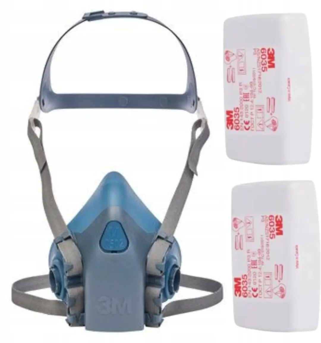 3M 7502 Halfgelaatsmasker M