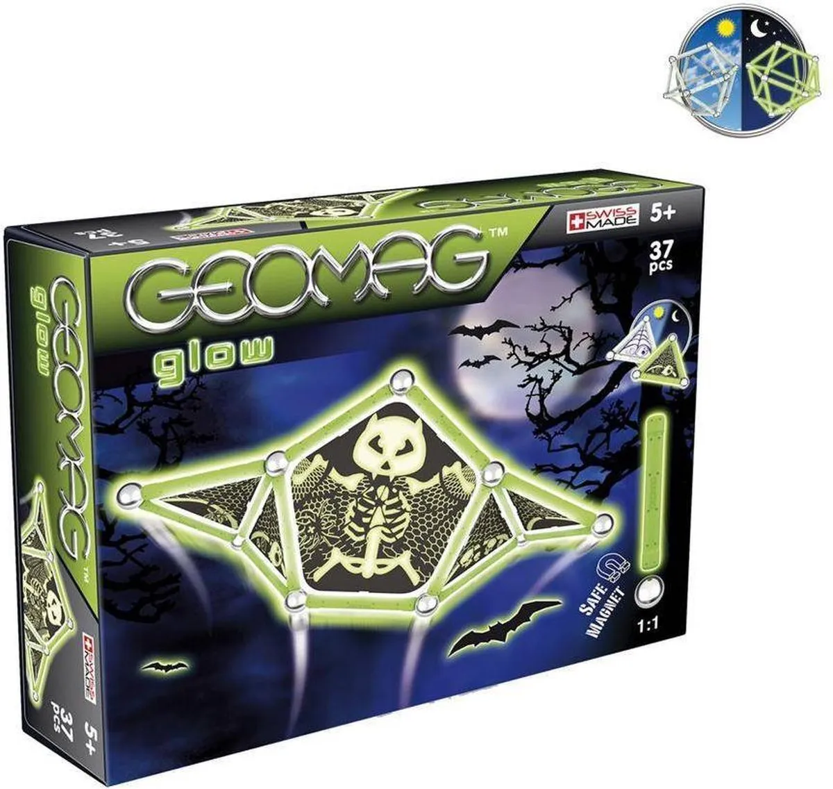 Geomag Panelen Glow in the Dark 37-delig