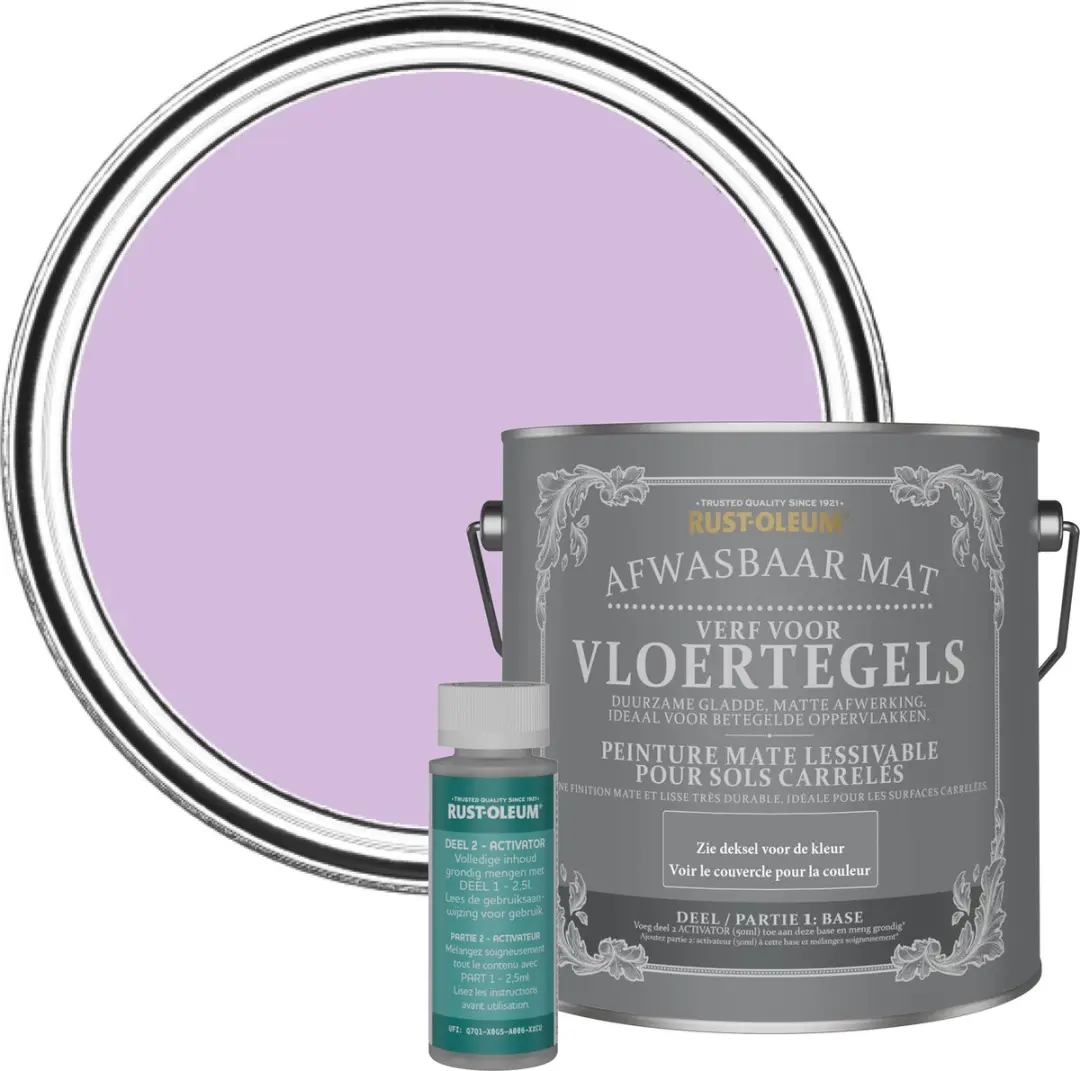 Rust-Oleum Paars Macaron Vloertegelverf 2,5L