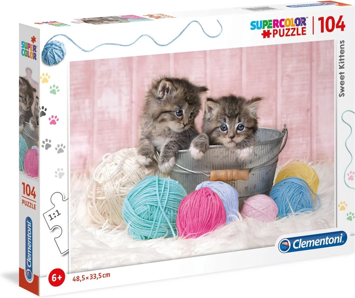 Clementoni Legpuzzel Sweet Kittens 104 Stukjes