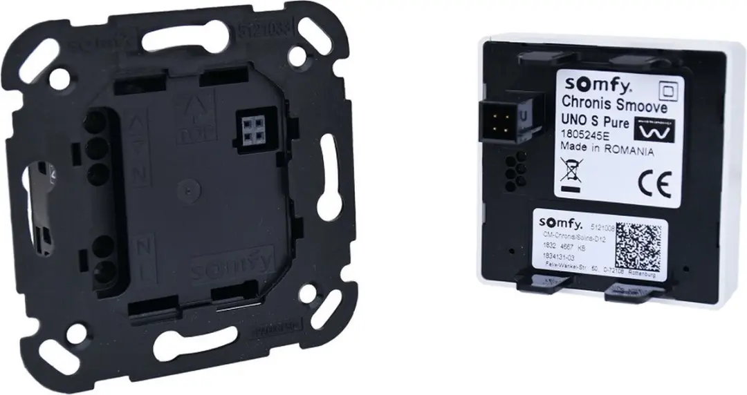 Somfy Chronis Smoove Uno S Dagklok - 250W - Wit