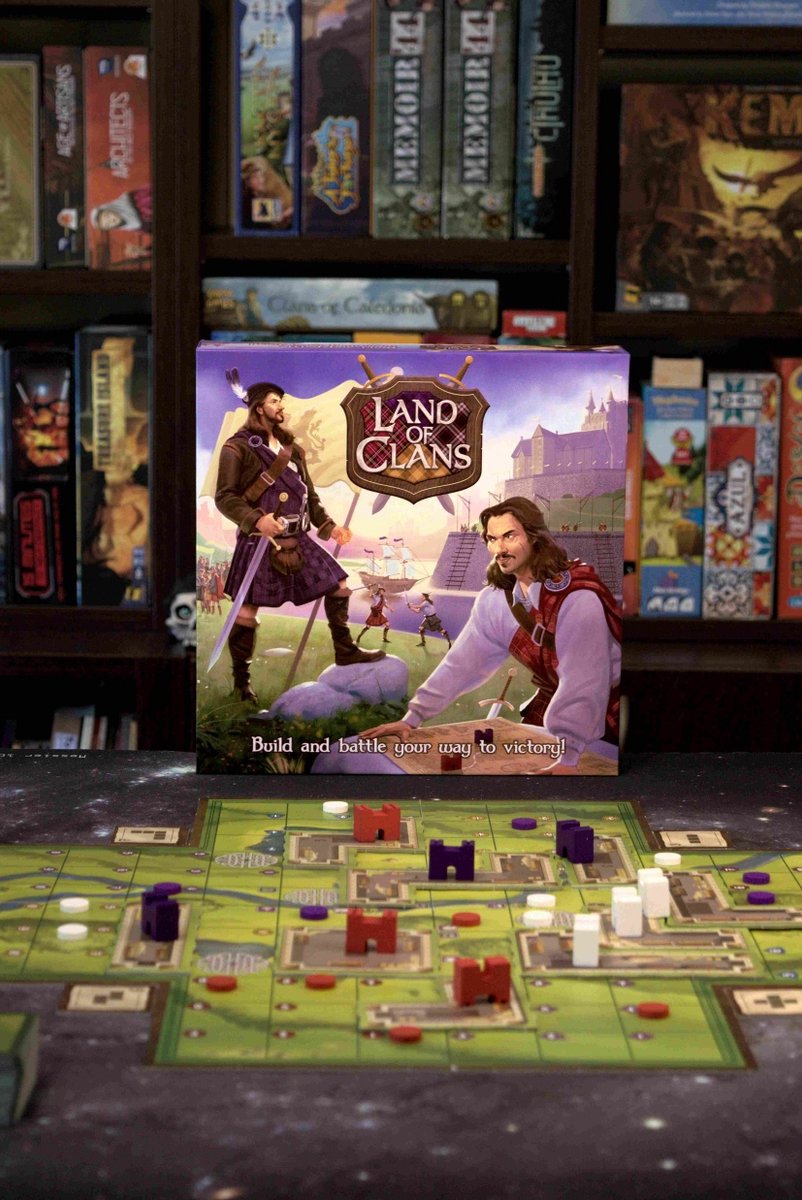 Tactic Land of Clans – Bordspel – Strategisch Gebiedenspel – Veroveren en Kastelen Bouwen – Familiespel – 2 tot 6 Spelers – Vanaf 8 Jaar