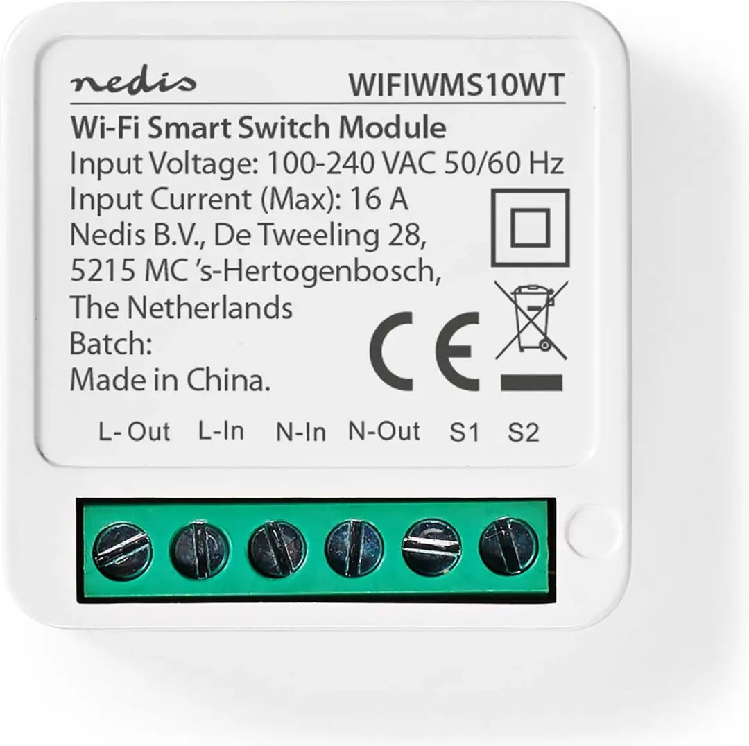 Nedis SmartLife WIFIWMS10WT Inbouwmodule 3680W