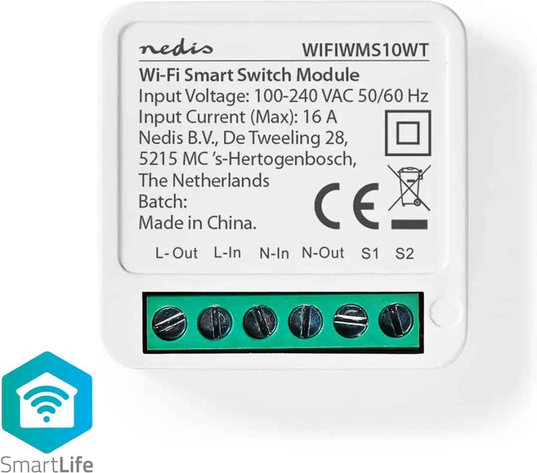 Nedis SmartLife WIFIWMS10WT Inbouwmodule 3680W - Wit