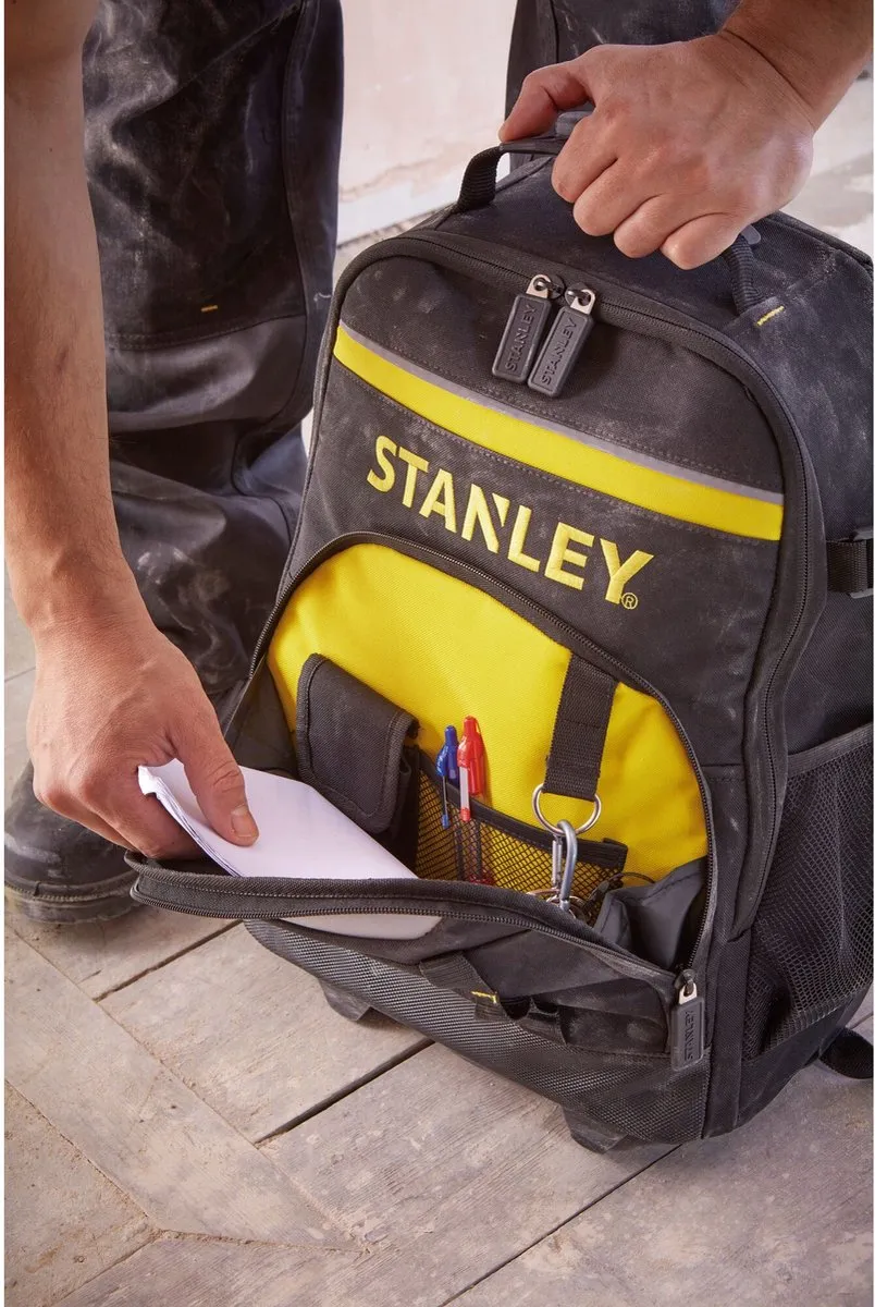 Stanley Gereedschapsrugzak met wielen STST83307-1 - Zwart/Geel - afbeelding 6 van 6