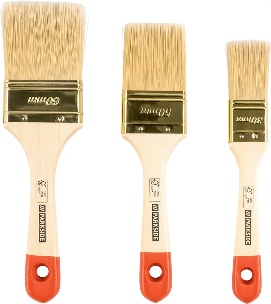 Parkside Aquarel Kwastenset 3-delig