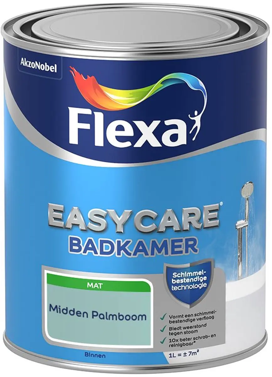 Flexa Easycare Badkamer Midden Palmboom Mengverf 1L