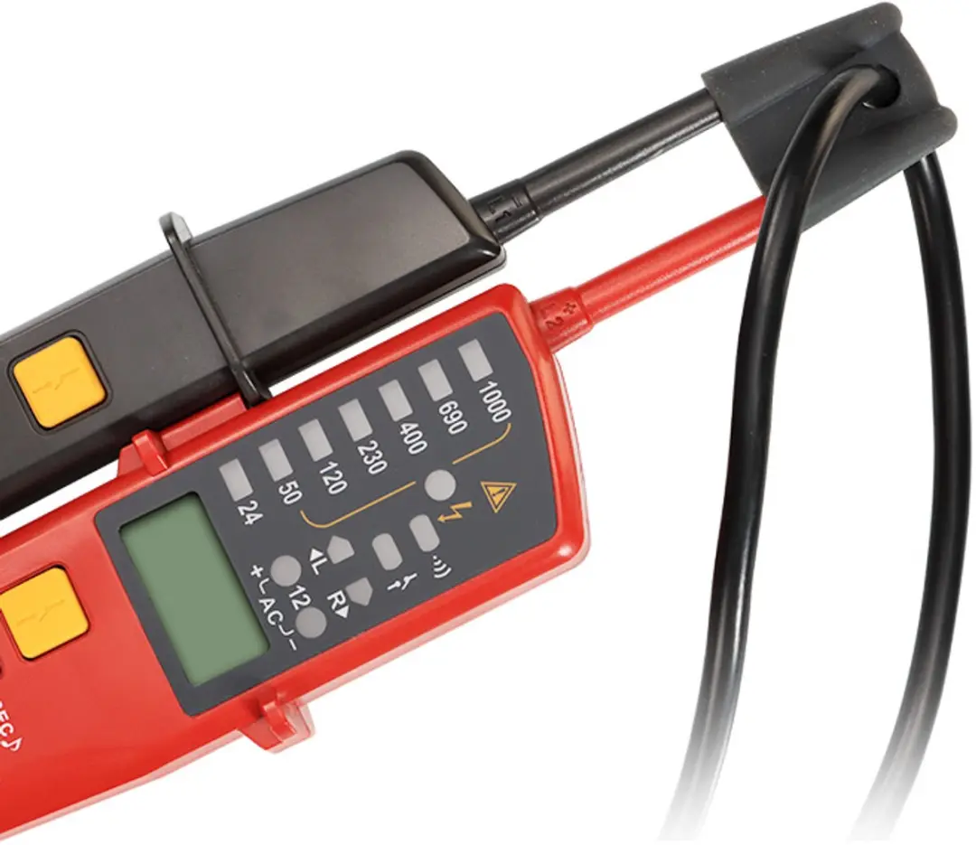 UNI-T UT18E Duspol Multimeter - 6-1000V AC/DC - Rood/Zwart - afbeelding 6 van 6