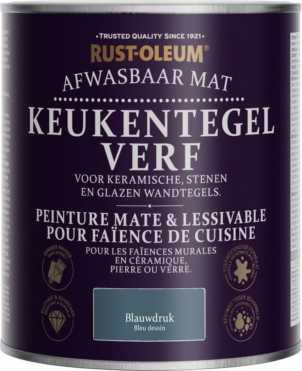 Rust-Oleum Blauwe Verf Blauwdruk 750ml