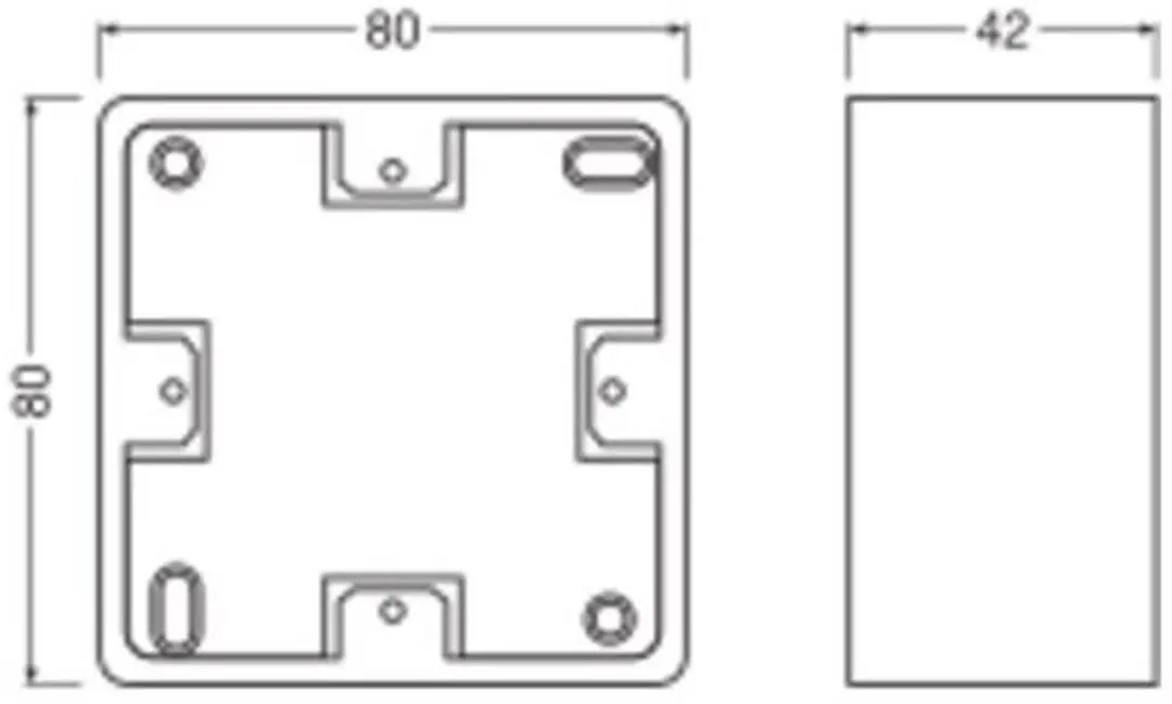 LEDVANCE Opbouw Montage Frame - Cu Select/Cu Touch