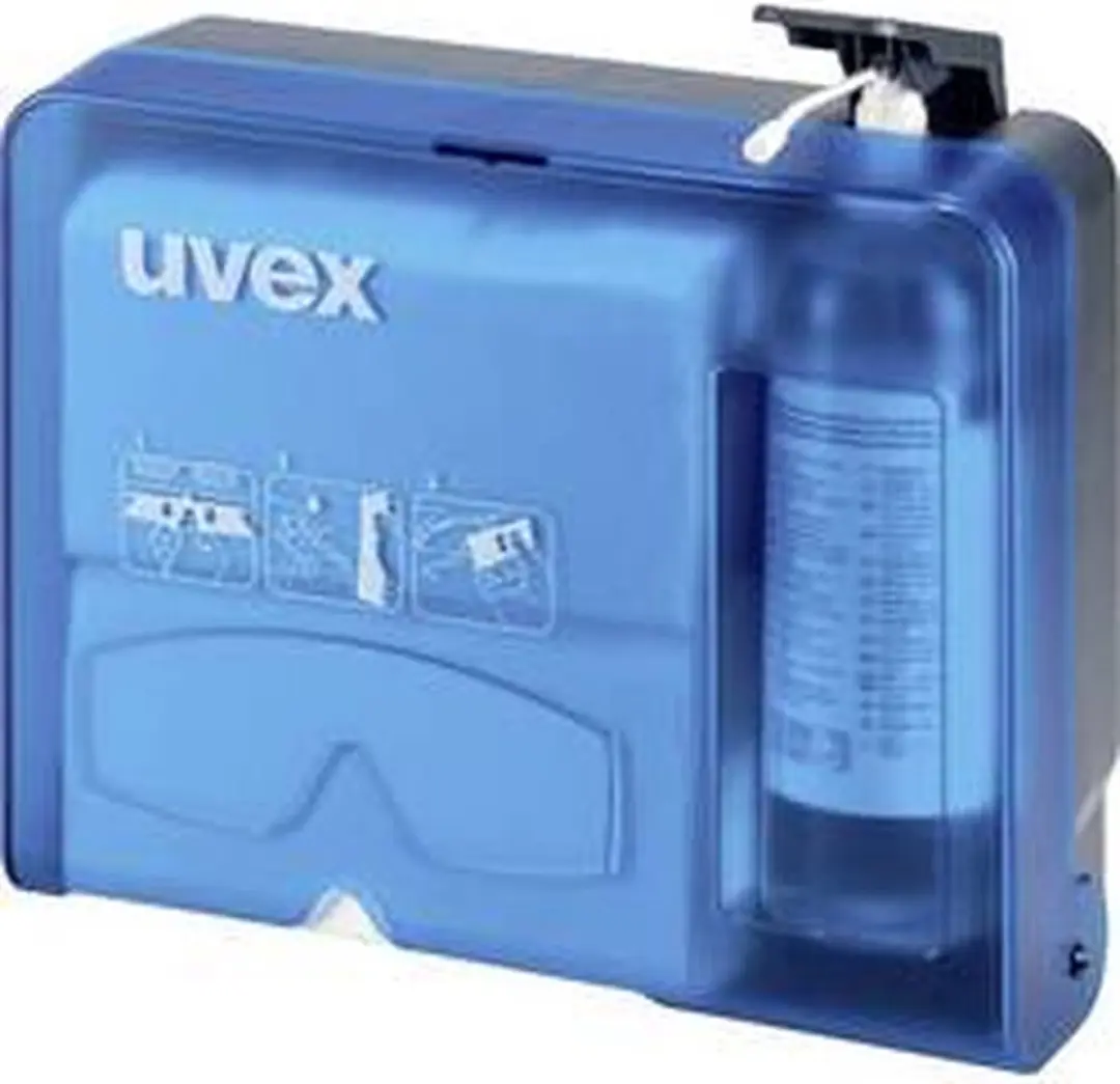 Uvex 9970-005 Brillenreinigingsstation - Blauw