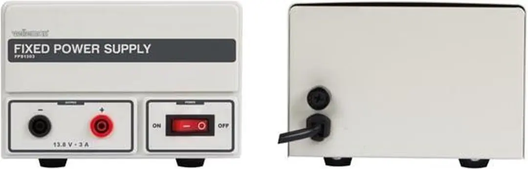 Velleman Laboratoriumvoeding 13.8V 3A - Grijs/Wit