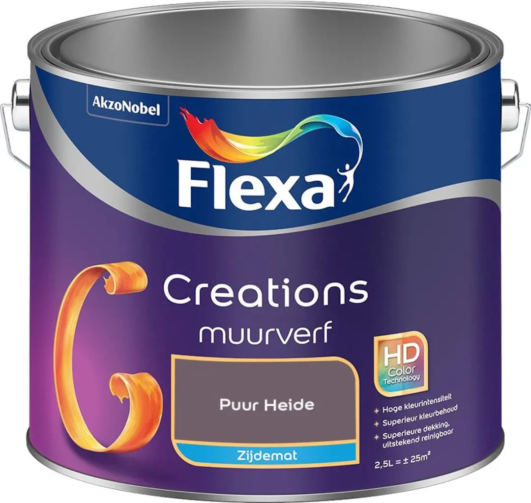 Flexa Creations Muurverf Zijdemat Puur Heide