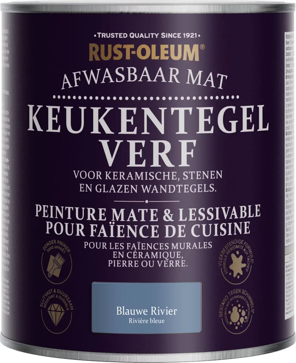 Rust-Oleum Blauwe Rivier Verf 750ml - Keukentegels