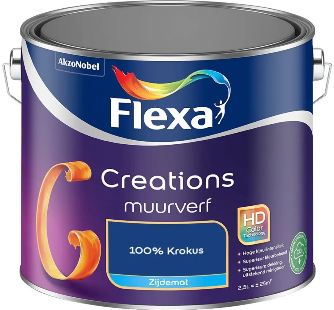 Flexa Creations Muurverf Zijdemat 100% Krokus 2,5L