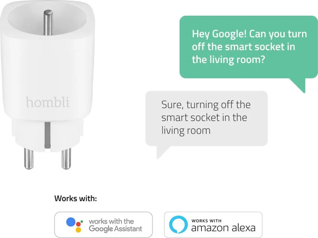 Hombli Slimme Stekker FR - WiFi Energiemeter - Wit
