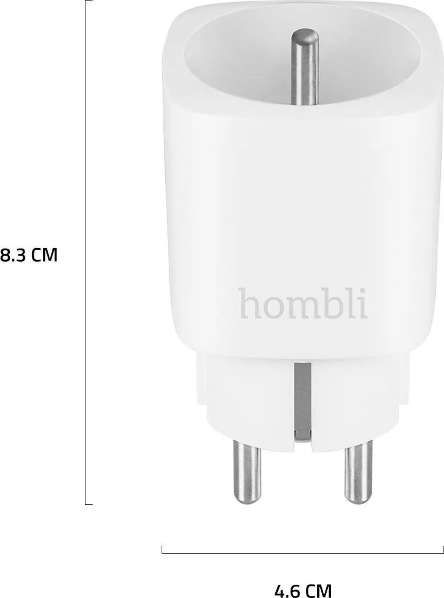 Hombli Slimme Stekker FR - WiFi Energiemeter - Wit