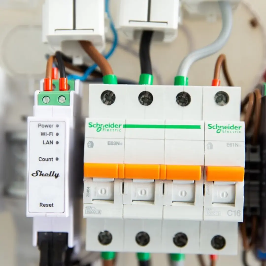 Shelly 3EM Energiemeter 120A - Smart Home - Transparent - afbeelding 6 van 6