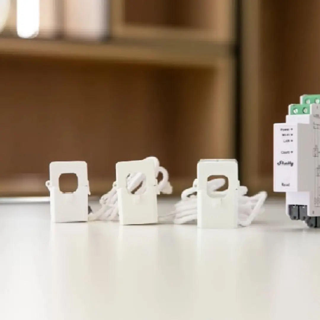 Shelly 3EM Energiemeter 120A - Smart Home - Transparent