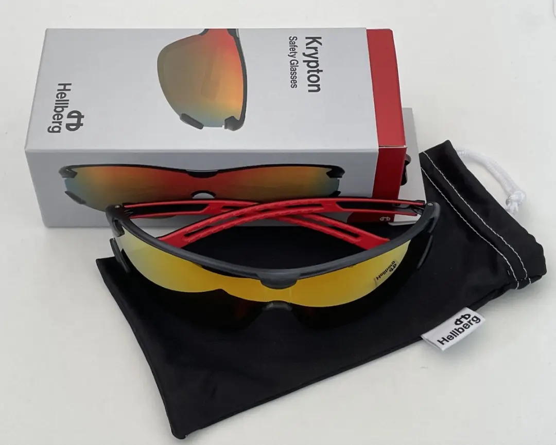 Hellberg Safety Krypton Veiligheidsbril - Rode Lens
