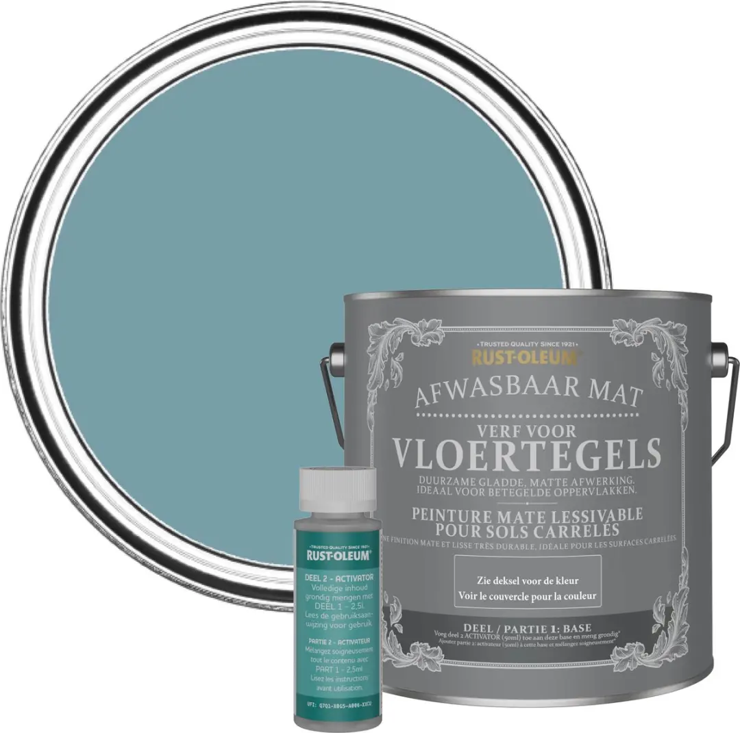Rust-Oleum Blauwe Vloertegelverf 2,5L
