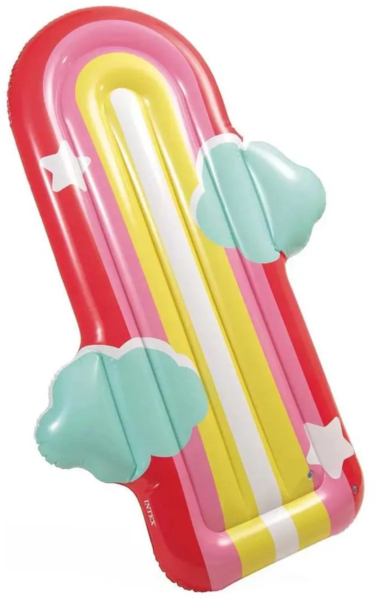 Intex Regenboog Wolk Luchtbed 175x117x20cm - Multi