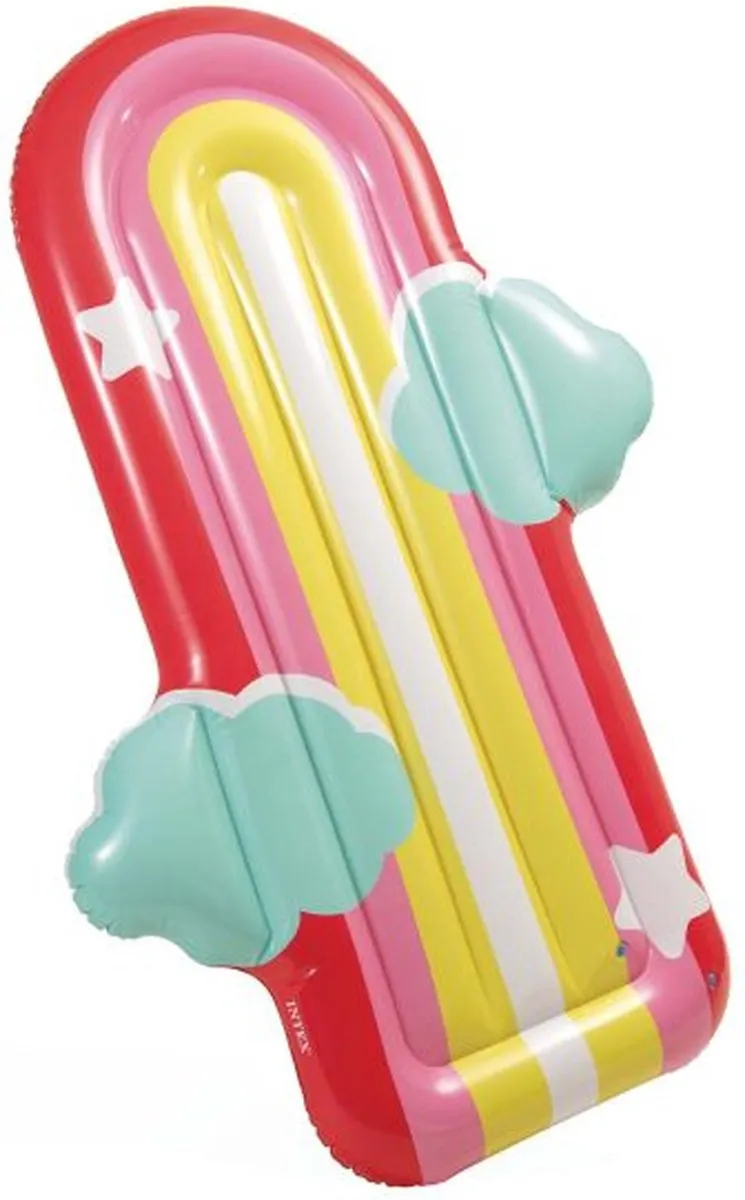 Intex Regenboog Wolk Luchtbed 175x117x20cm - Multi