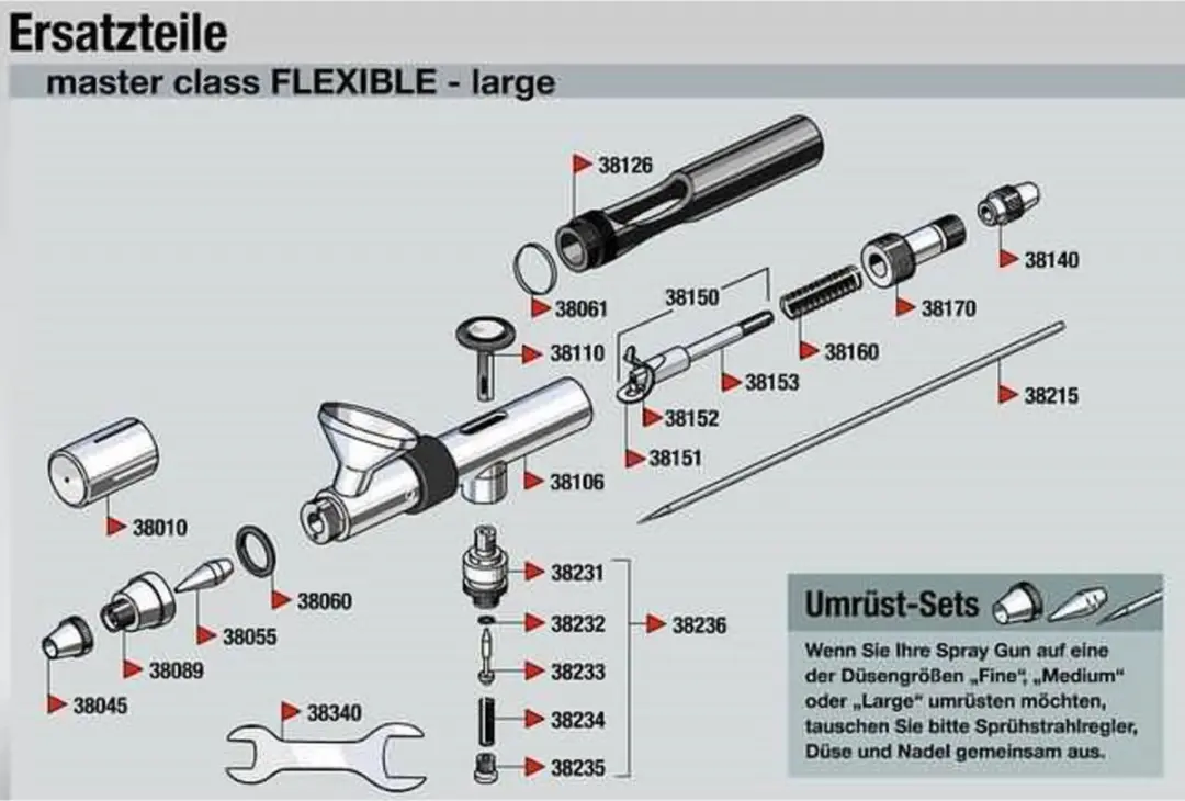 Revell Airbrush Flexibele Behuizing Masterclass 38106