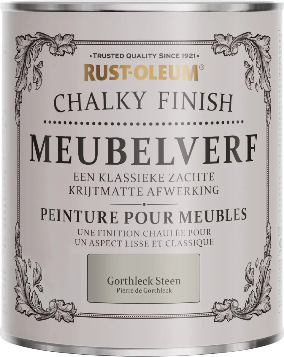 Rust-Oleum Donkergrijs Chalky Finish Meubelverf 750ml - Gorthleck Steen