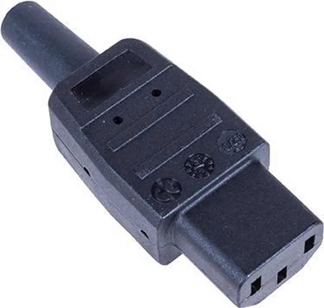 Apparaatstekker - zwart - C13