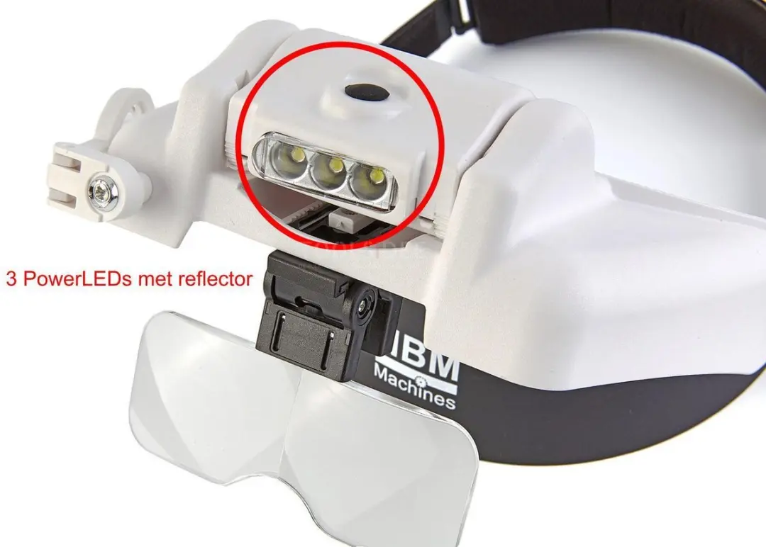 HBM Luxe Loupebril 8x - ABS - Incl. opbergkoffer