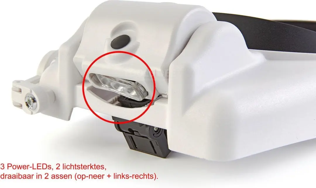HBM Luxe Loupebril 8x - ABS - Incl. opbergkoffer