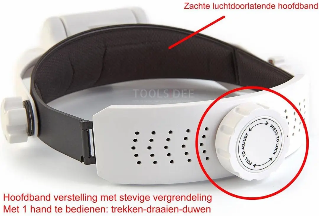 HBM Luxe Loupebril 8x - ABS - Incl. opbergkoffer