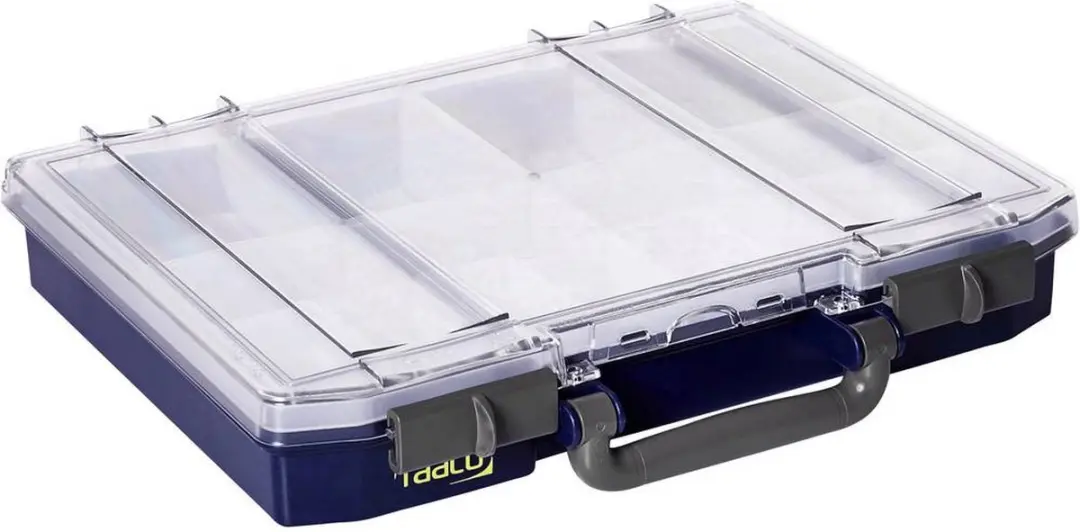 Raaco CarryLite 55 Assortimentsdoos 278x337x58mm - Donkerblauw/Transparant - afbeelding 6 van 6