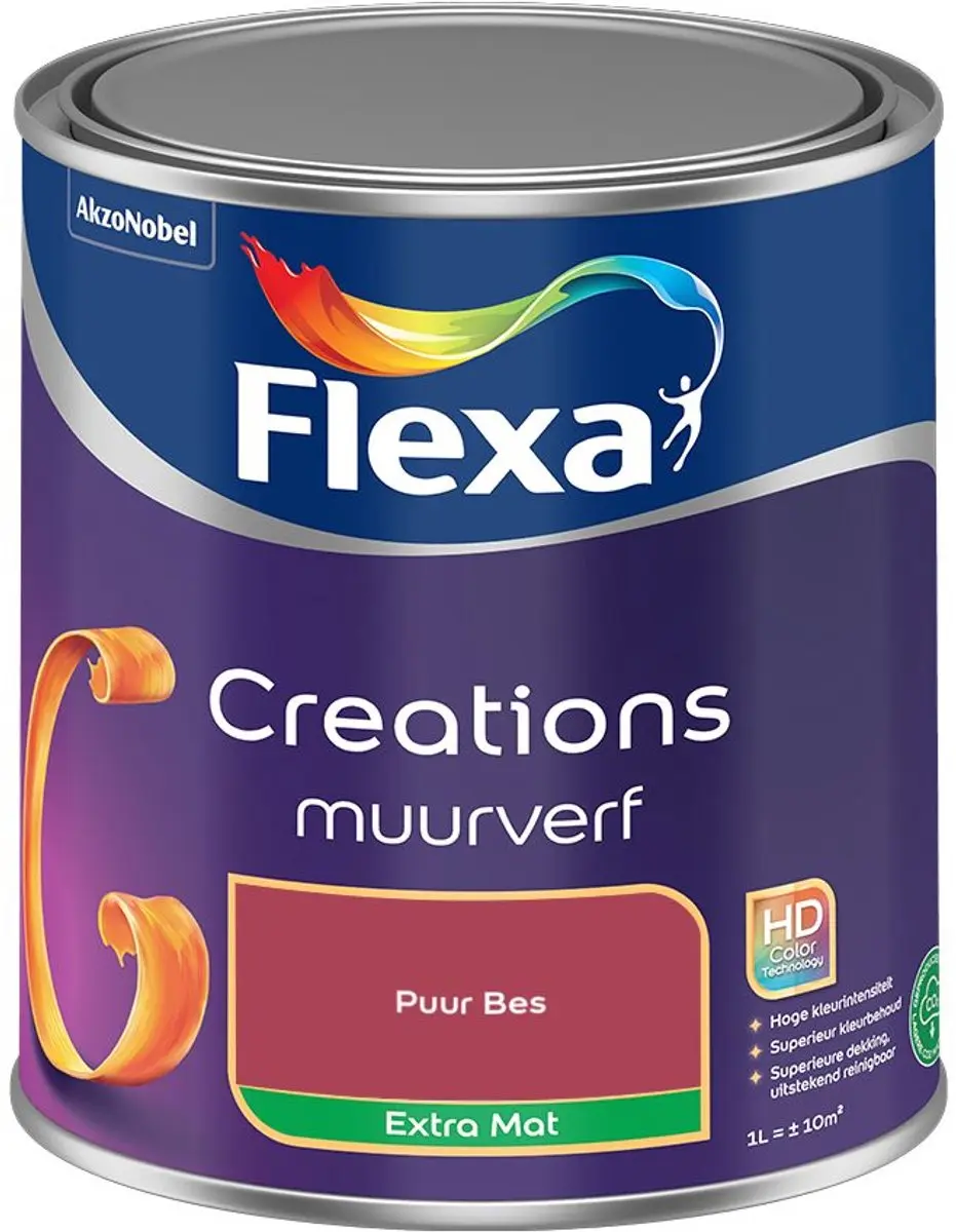 Flexa Creations Muurverf Extra Mat Puur Bes 1L