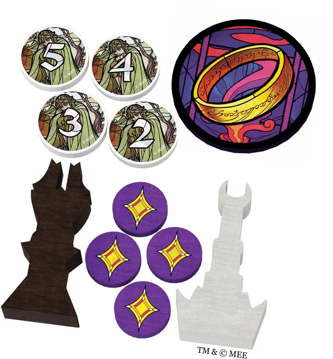 Asmodee The Two Towers Trick Taking Game ODLO05