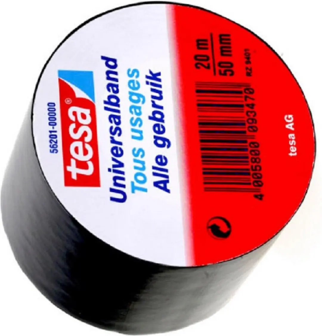 Tesa Universalband Isolatietape 20m x 5cm - Zwart