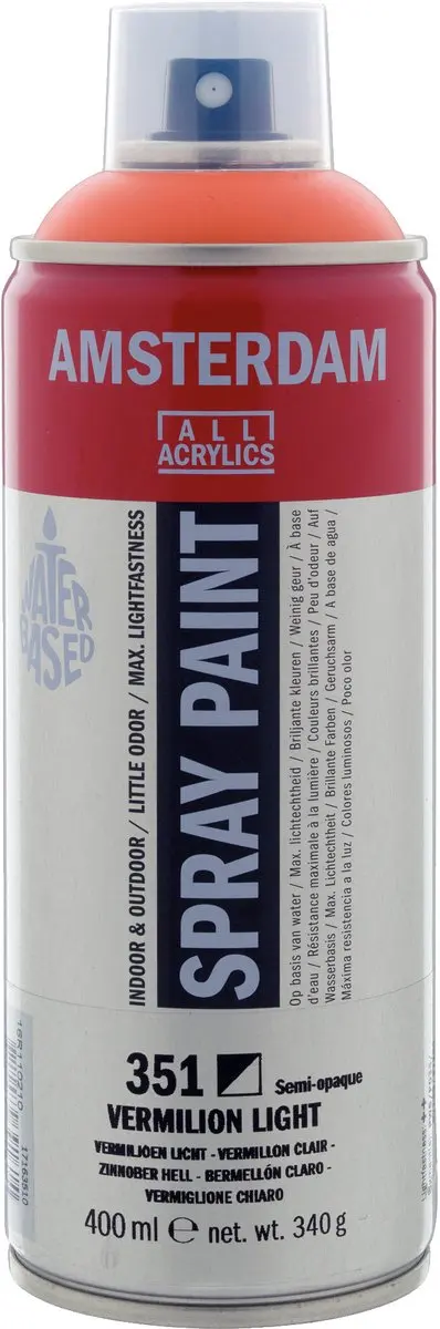 Talens Spraypaint 351 Vermiljoen Licht