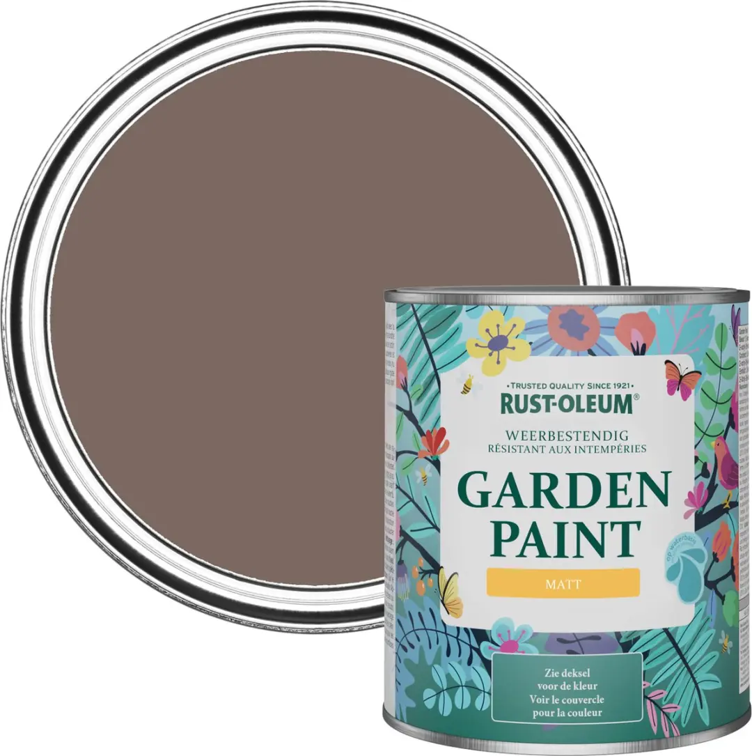 Rust-Oleum Bruin Tuinverf Matt Oever 750ml