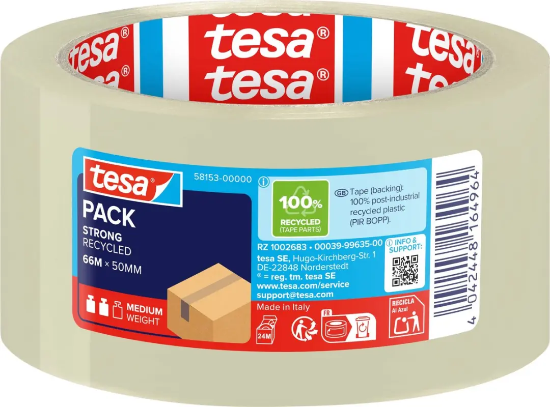Tesa Pack eco Strong Verpakkingstape 66m x 50mm