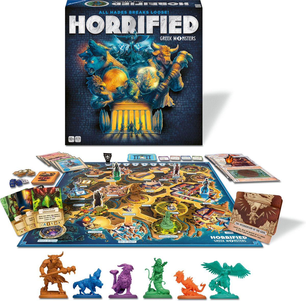Ravensburger Horrified: Greek Monsters - Engelstalig Bordspel