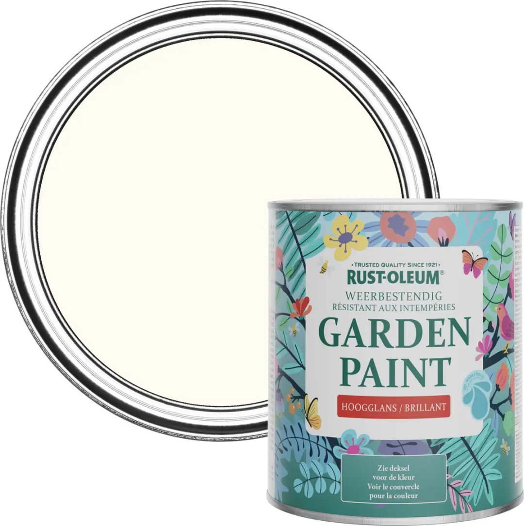 Rust-Oleum Gebroken Wit Tuinverf Hoogglans 750ml