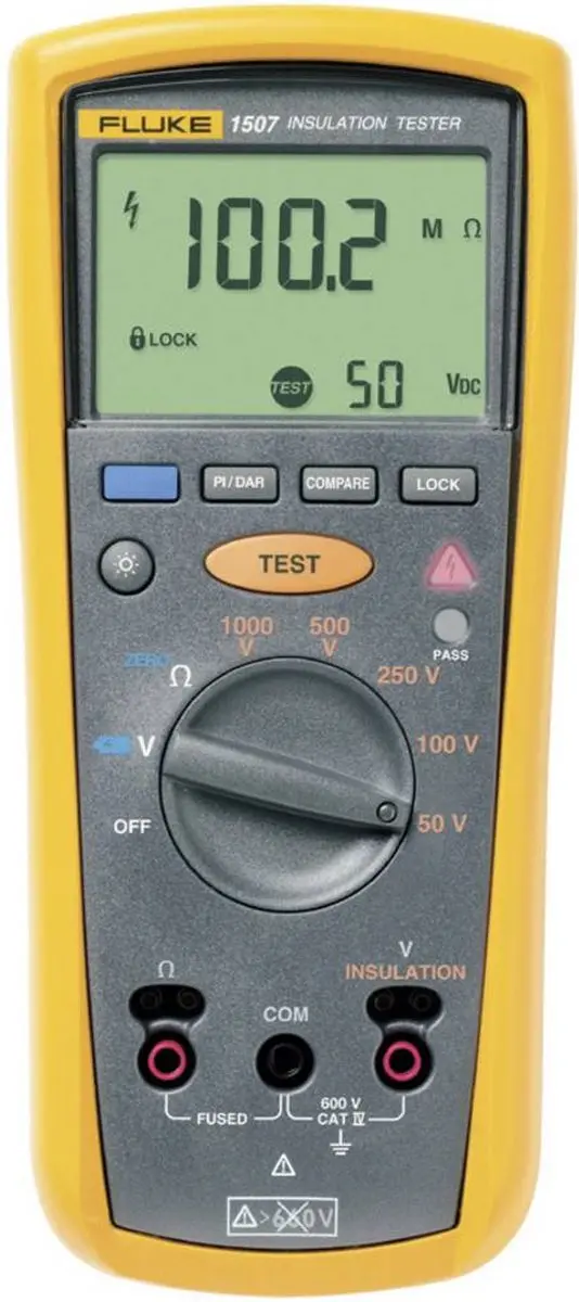 Fluke 1507 Isolatiemeter - 1000V 10GΩ