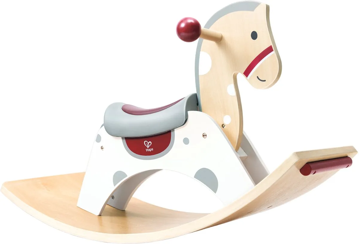 Hape E1203 Hobbelpaard - Wit - afbeelding 6 van 6