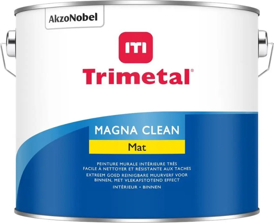 Trimetal Magna Clean Mat Verf 2,5L - Wit