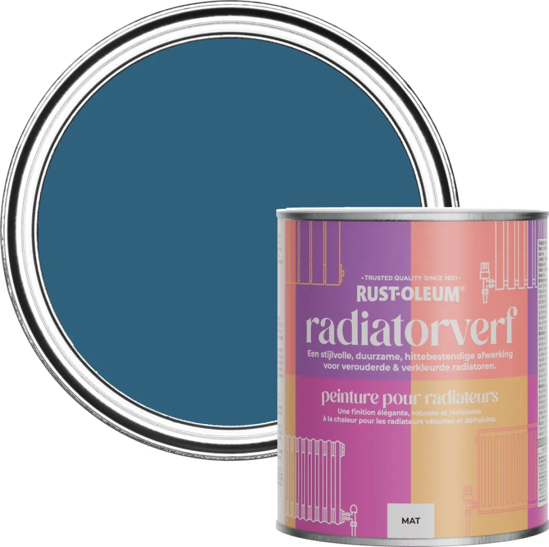 Rust-Oleum Blauwe Radiatorverf 750ml