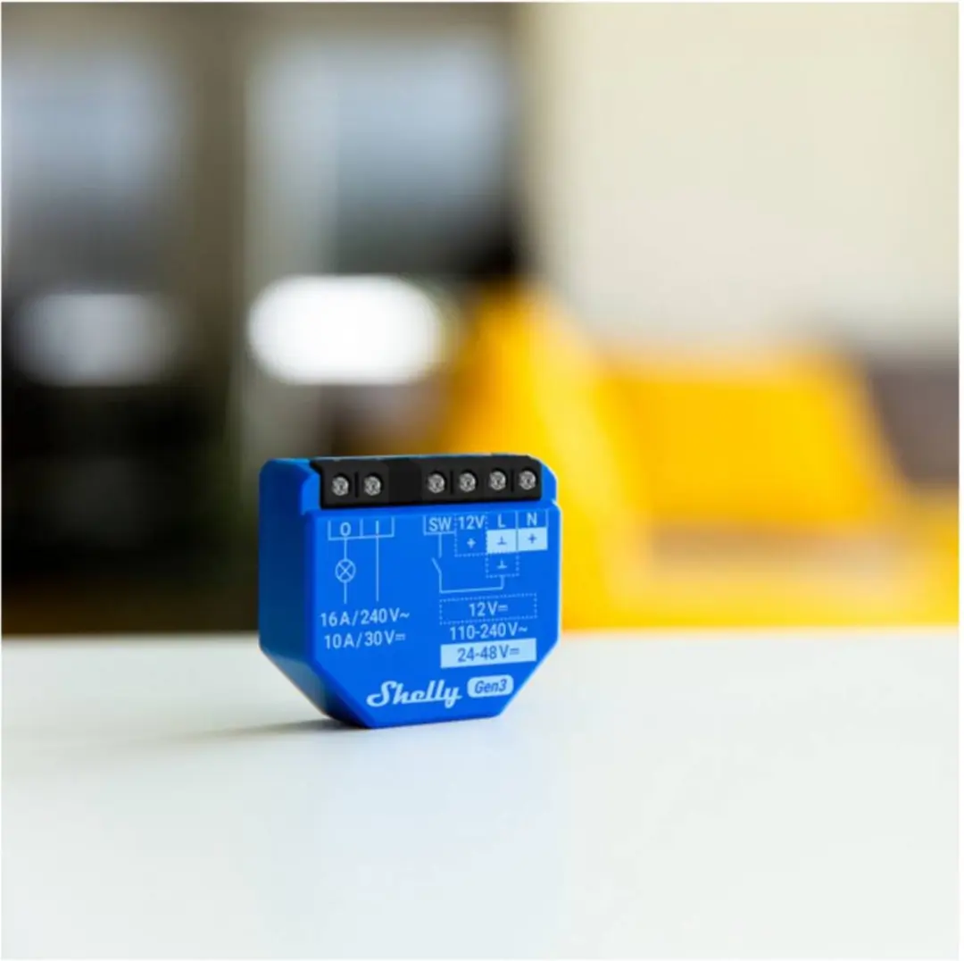 Shelly 1 Gen3 Slimme Schakelaar - Blauw