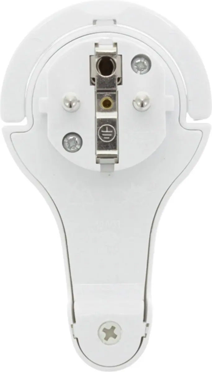 Scanpart Haakse Stekker 16A - Plat - Wit