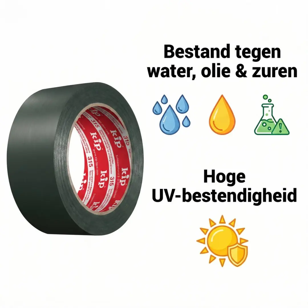 Kip PVC Masking Tape 50mm - Groen