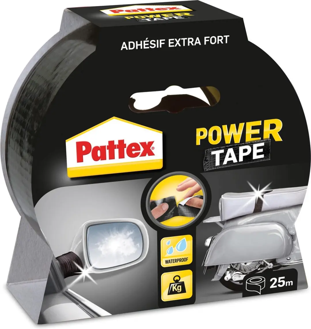 Pattex Power Tape Zwart 25m - 6 Stuks